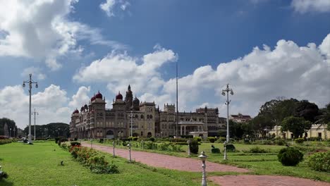 sweeping view of the majestic mysore palace in mysore, india