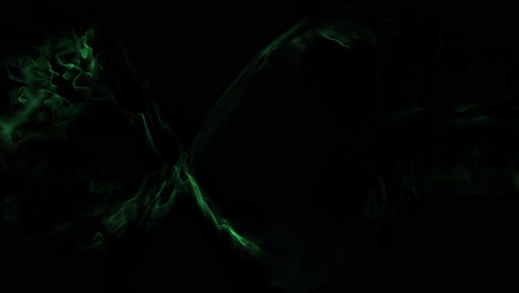 fantasía y humo verde futurista en gradiente negro