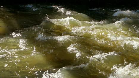 a river flow in slow motion