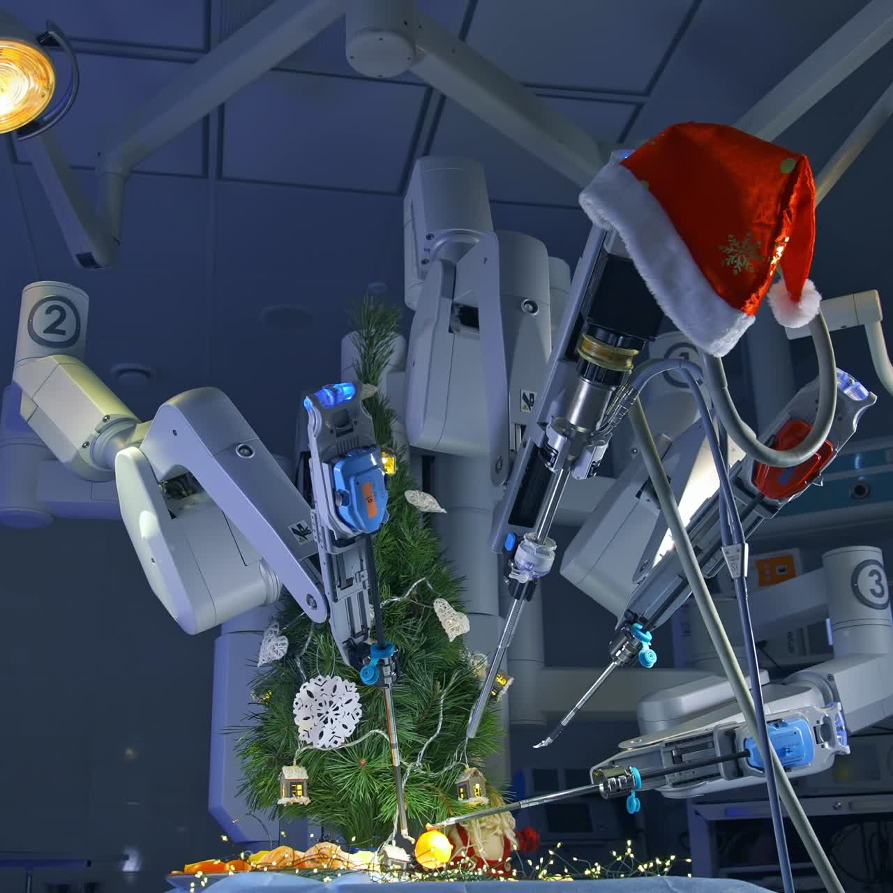 Medical robot da Vinci for surgery. Surgeon medical robot da Vinci surgery technology machine