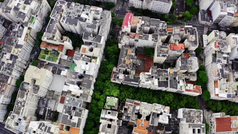 arial shot over rio de janeiro city in brazil