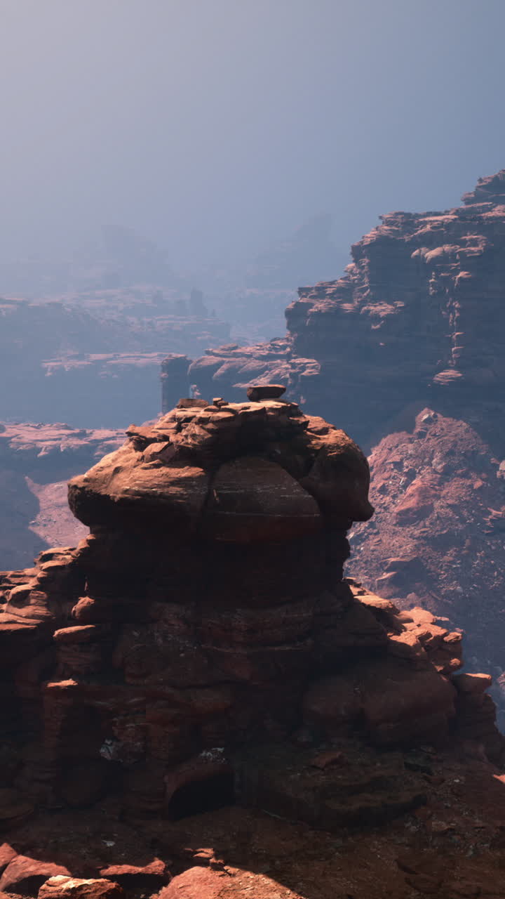 una vista impresionante de un cañón