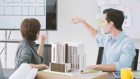 team of creative architects working together in a architect studio