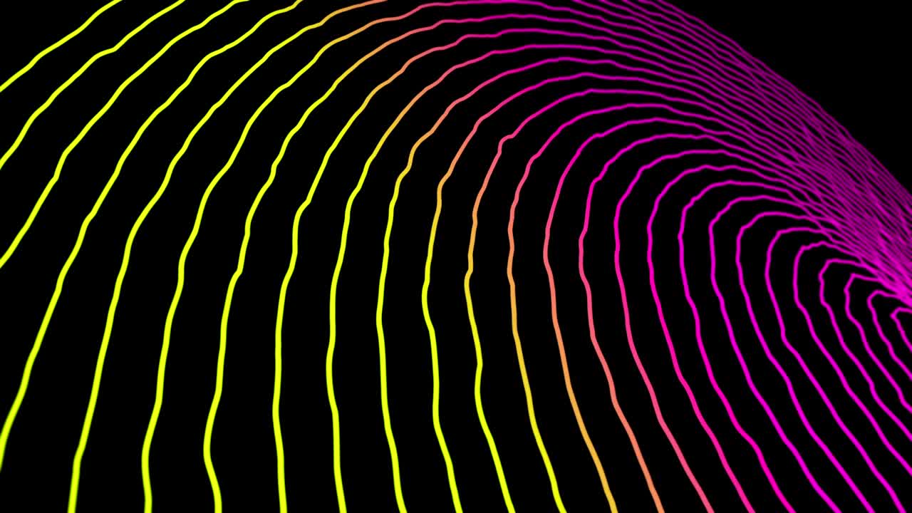 abstract waving fractal colorful spinning disk loop modern background