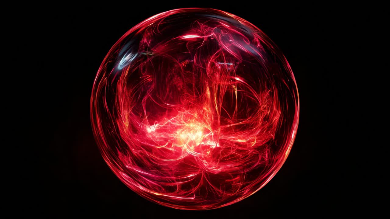 Abstract Red Spiral Vortex