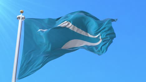 bandera de la ciudad de neuquen, argentina