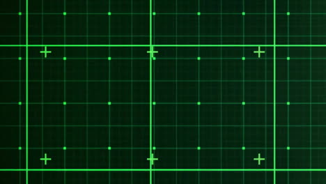 animación del procesamiento de datos digitales sobre cuadrícula sobre fondo negro