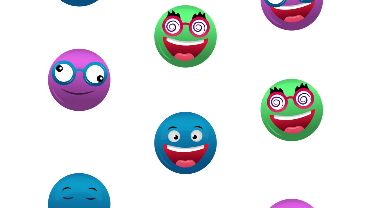 feliz tarjeta del día de los tontos con emojis locos