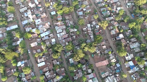 in this brief 4k aerial clip, a bird's eye view captures the simplicity and charm of a rural township outside pretoria, south africa