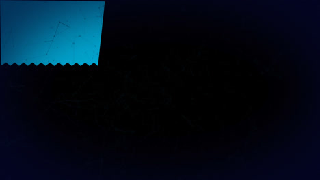 animación de red verde brillante y tela azul sobre fondo negro