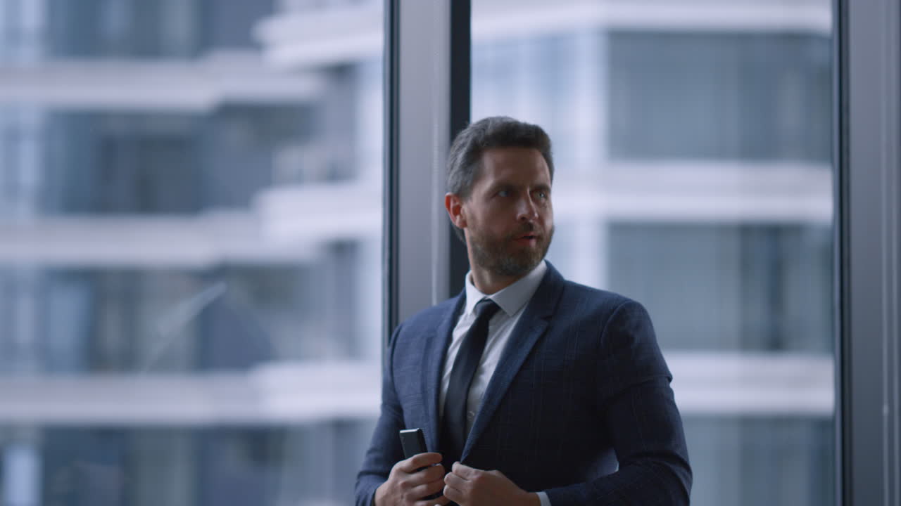 Cheerful executive celebrating business deal