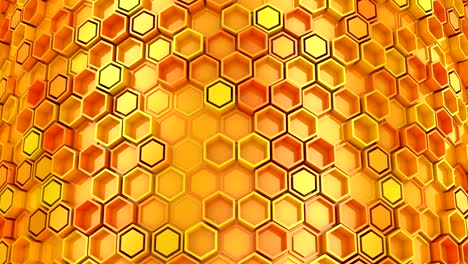 el fondo de los hexágonos