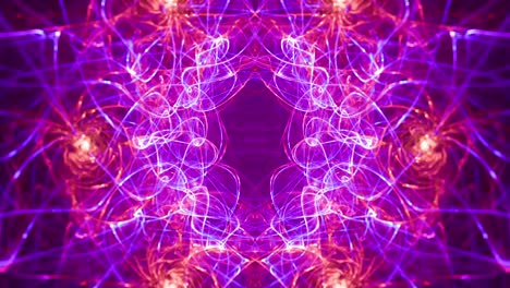 interstellar rebirth of a star - vibrant colorful background in motion - spiritual visual awakening, intricate flowing geometric designs, seamless looped