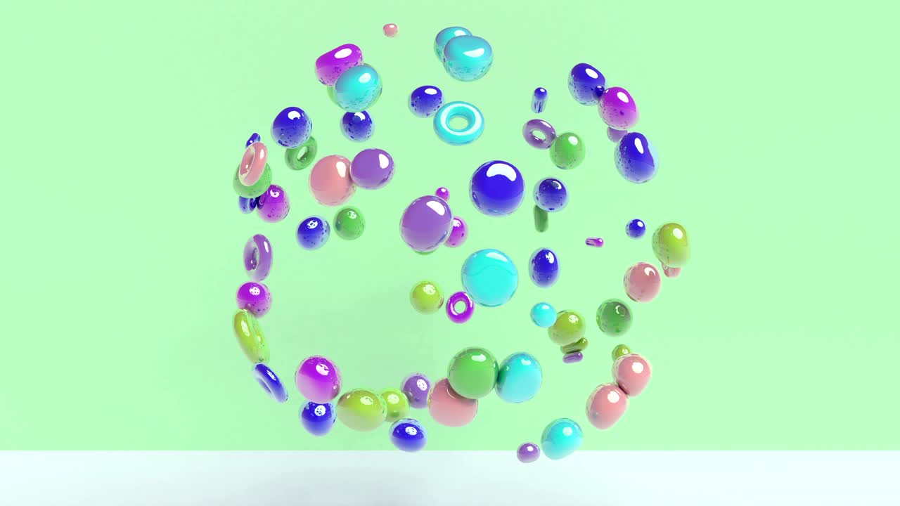 3d 미니멀 모션 디자인 4k