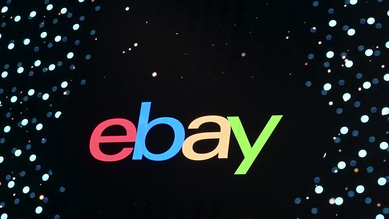 ebay advertising in Tottenham Court Road, London, United Kingdom