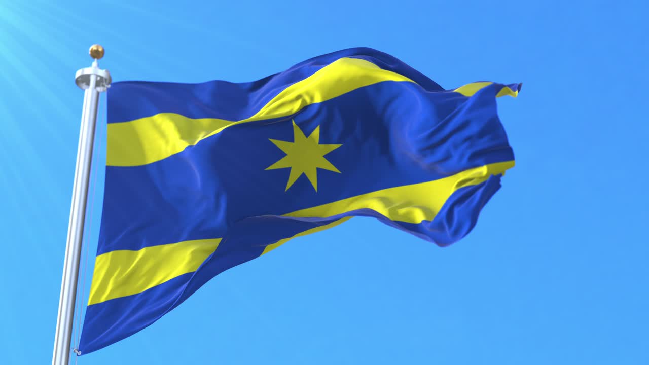 bandera de la ciudad de zlin, república checa.