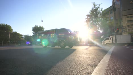 Busy-Intersection-at-Sunrise