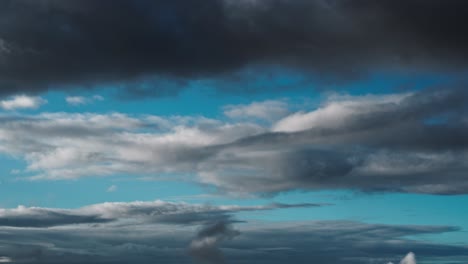 beautiful time lapse of moving clouds at a high altitude suggesting jet stream sky or heaven