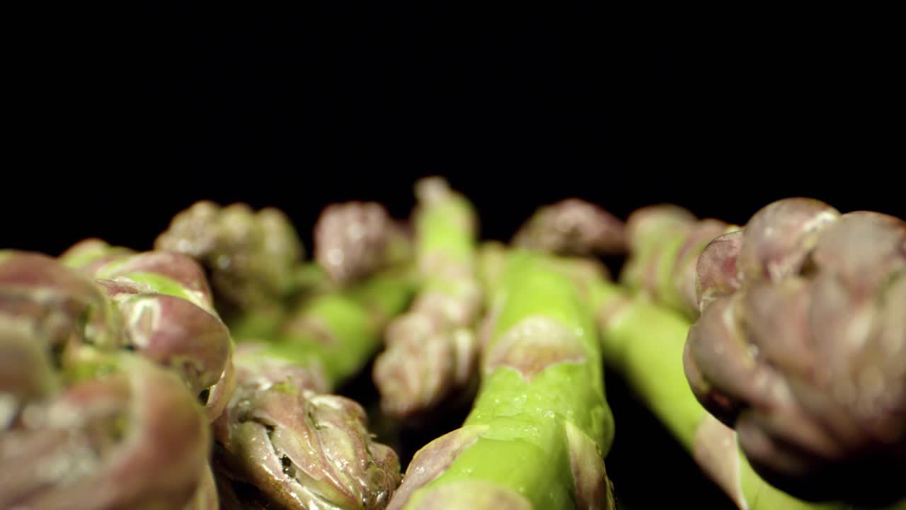 Fresh Asparagus green  healthy vegetable 4k super macro  close up High quality