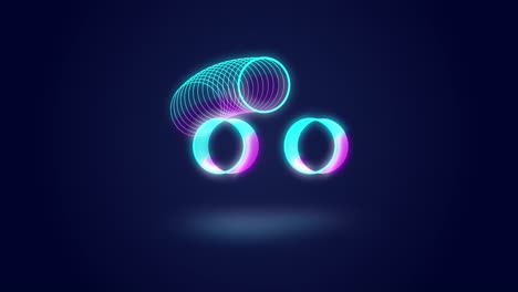 Animation-of-neon-circles-moving-over-navy-background