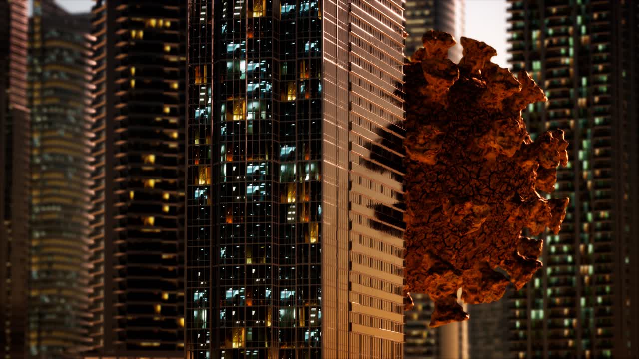 코로나바이러스 감염으로 인한 격리로 인한 빈 도시