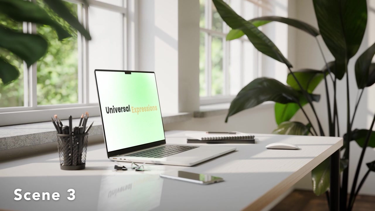 Mockup Laptop Pro - Interni Minimalisti - Modello AE 6-SET.