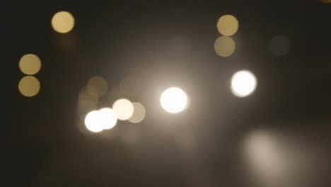 cars lights bokeh in the night, 4k