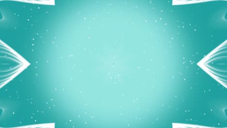 línea abstracta de bucle de fondo simétrico azul