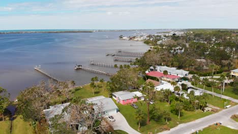 video de drones de 4k de daños por huracanes en englewood, florida - 07