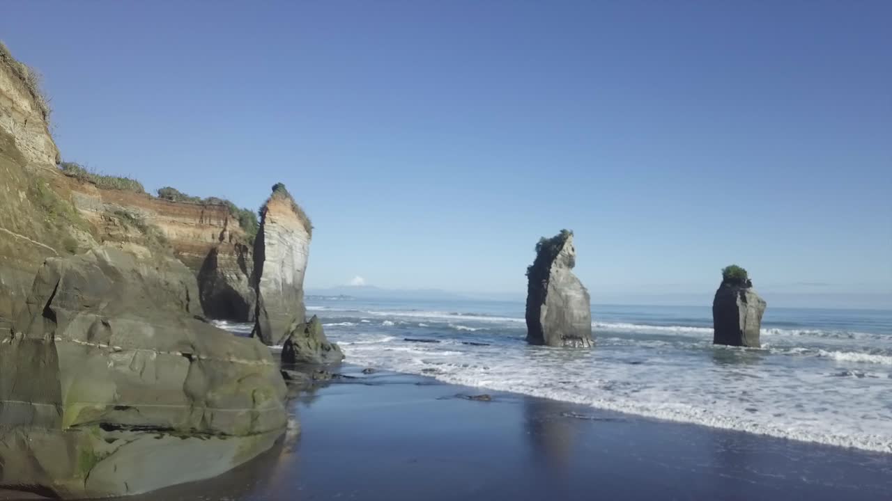 Scenic Beach with Rock Formations