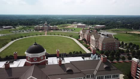 aerial of kannapolis north carolina in cabarrus and rowan counties