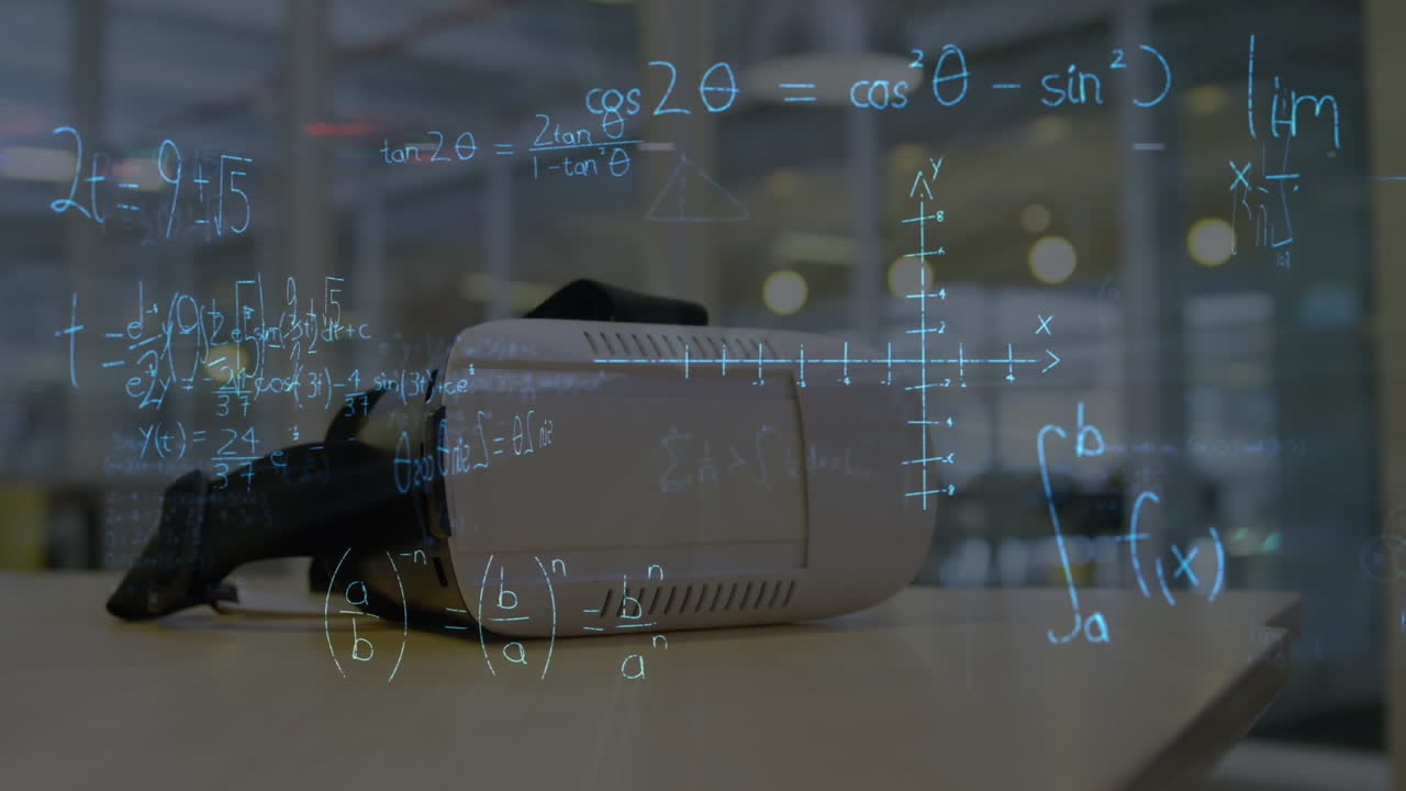 vr 헤드 ⁇ 을 통해 수학 수식의 애니메이션