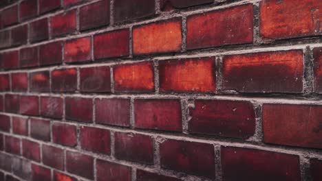 rustic red brick wall, close-up shot of brickwork