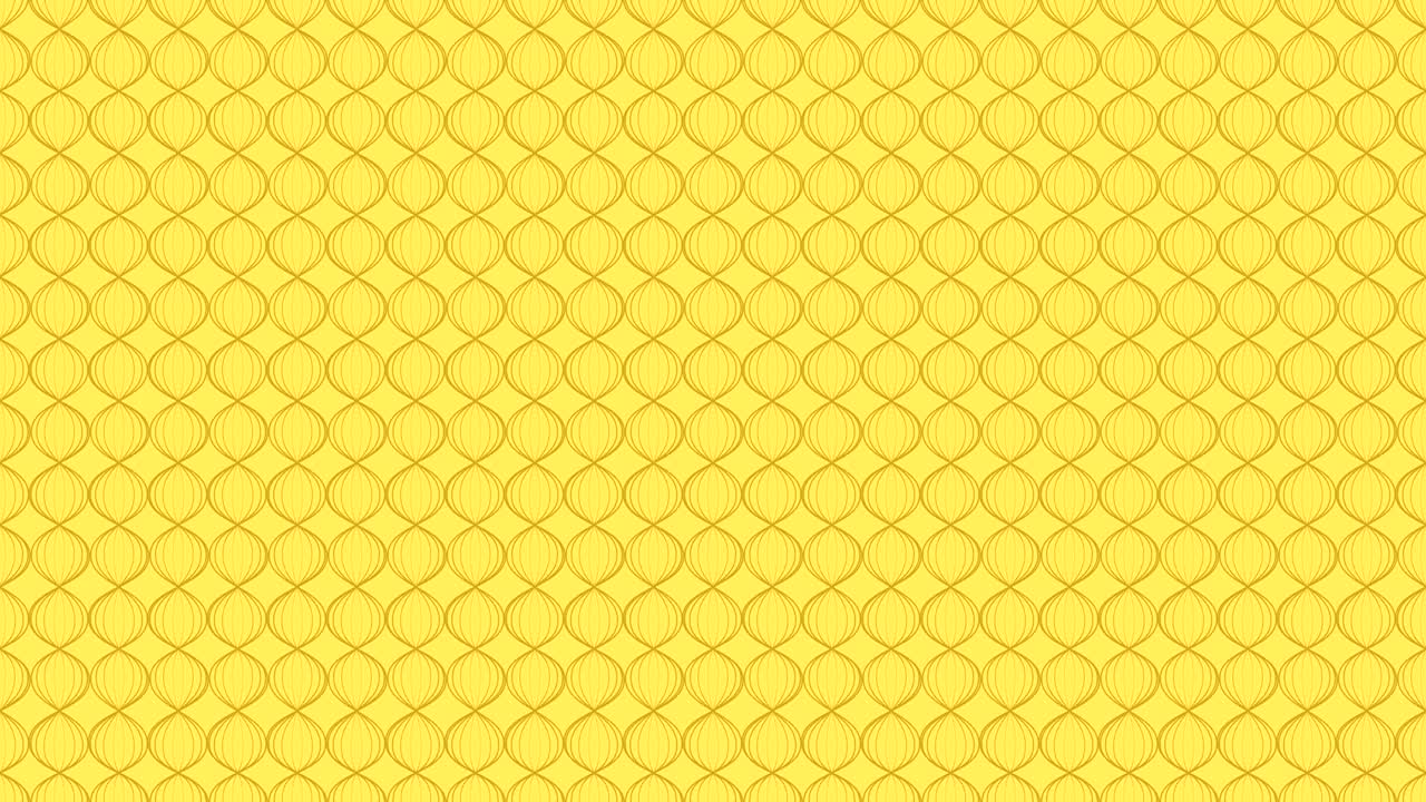 línea abstracta onda zigzag girar ilustración en movimiento color marrón en fondo amarillo animación de bucle sin costuras 4k con espacio de copia