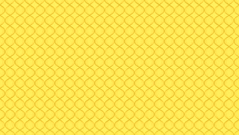 línea abstracta onda zigzag girar ilustración en movimiento color marrón en fondo amarillo animación de bucle sin costuras 4k con espacio de copia