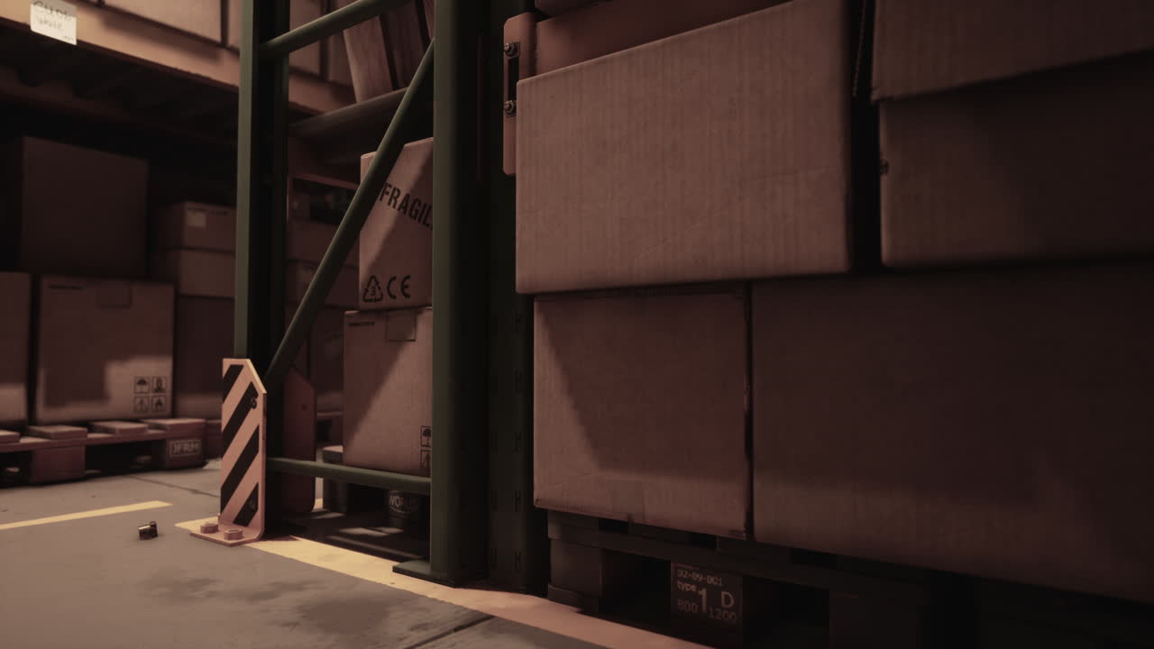 almacenamiento en almacén de una tienda de mercancías al por menor