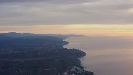 vista aérea de la costa de crimea
