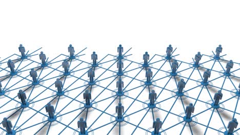 renderización 3d de un gráfico de movimiento en bucle concepto de redes sociales animación aislada