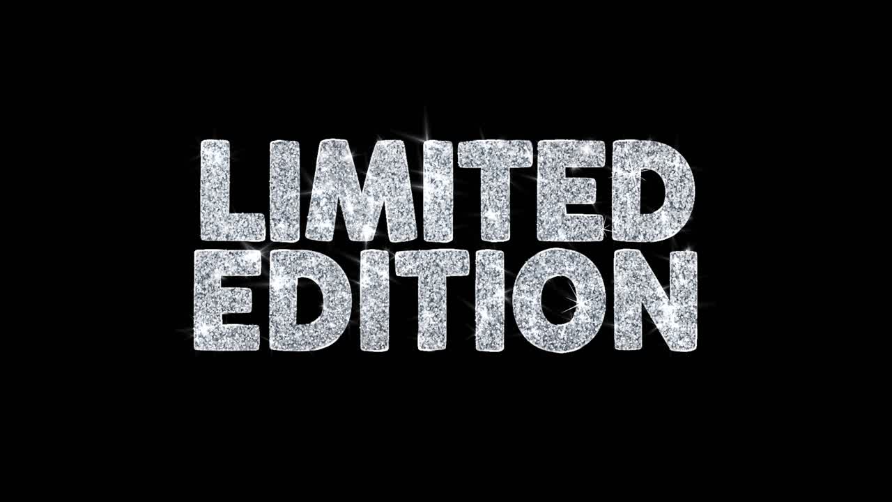 Limited Edition Sparkle Text Graphic