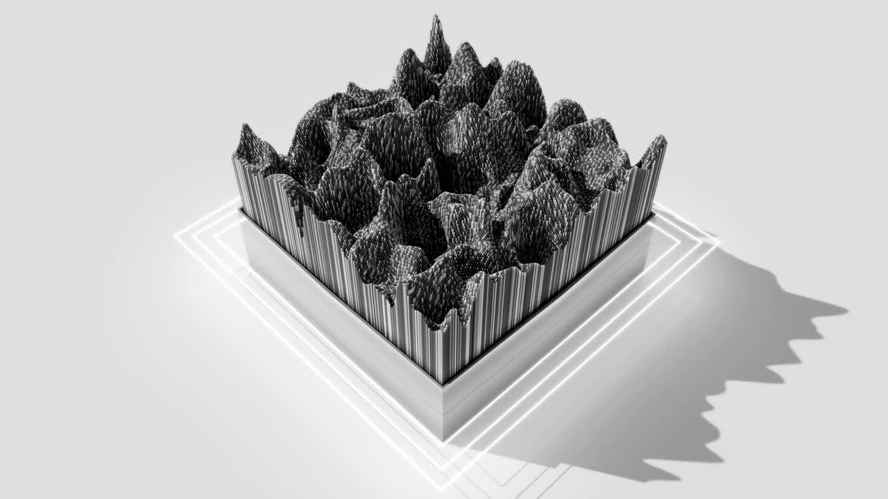 diseño cúbico minimalista de 4k.