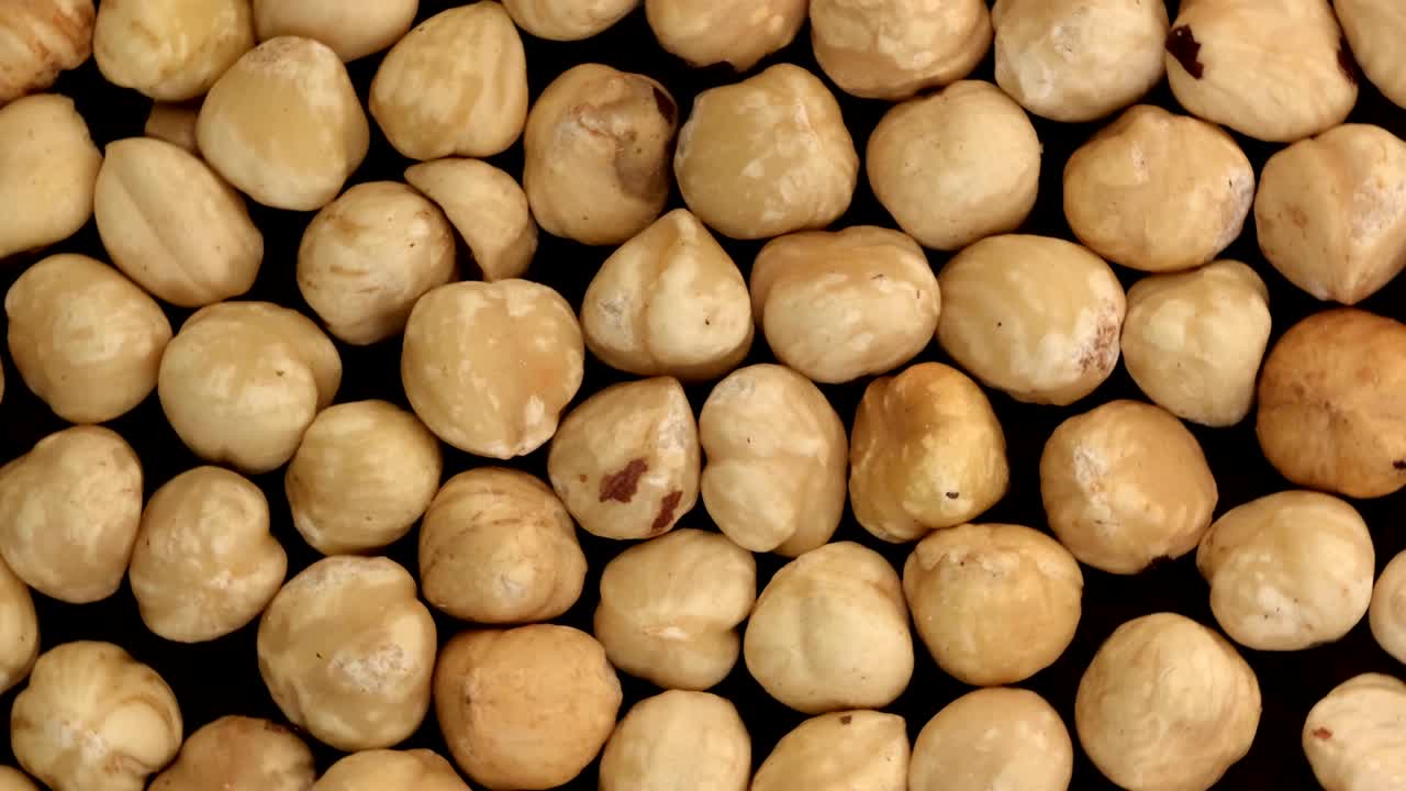 Video splash di generi alimentari, sfondo rotante