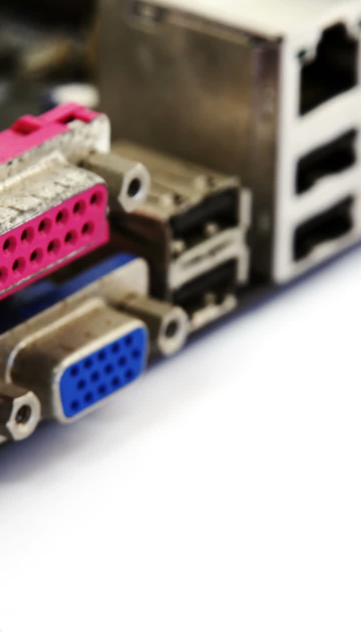 Close-up of electronic circuit board with processor