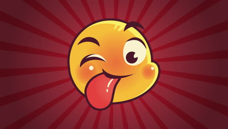 cute emoticon crazy face character animation