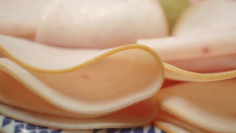 close-up of sliced chicken breast