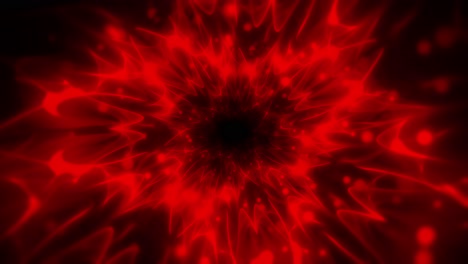 Digital-abstract-animation-of-red-ethereal-swirling-cosmic-tunnel