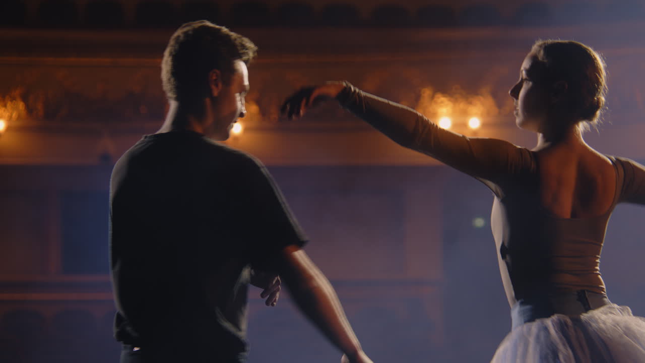 Ballet dancers performing on stage