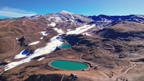 aerial view of sierra nevada mountains