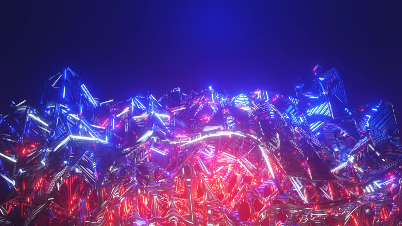 4k 3d 애니메이션, 추상적인 공상 과학 터널에서 비행, 미래의 모션 그래픽, 하이테크 배경