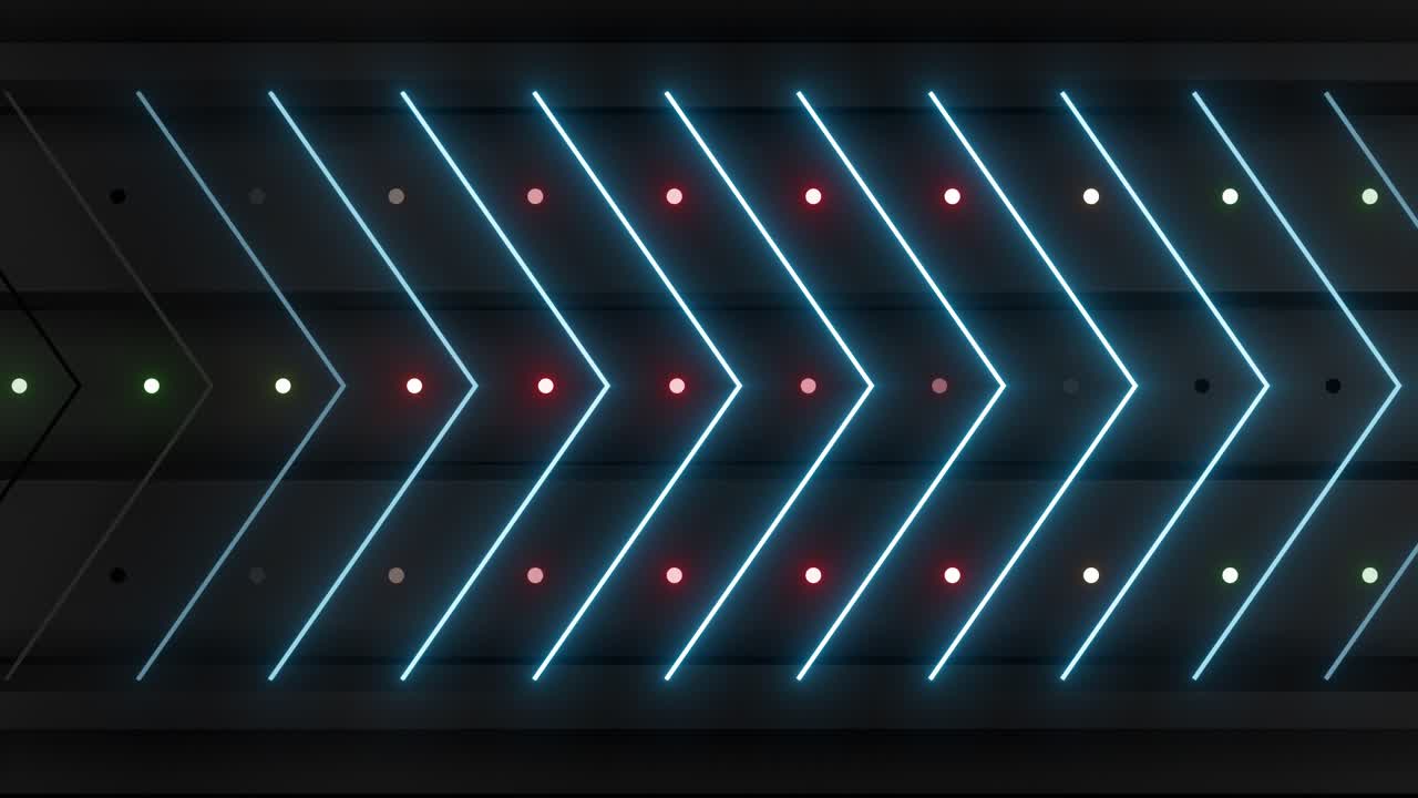 Abstract Neon Arrow Pattern Background