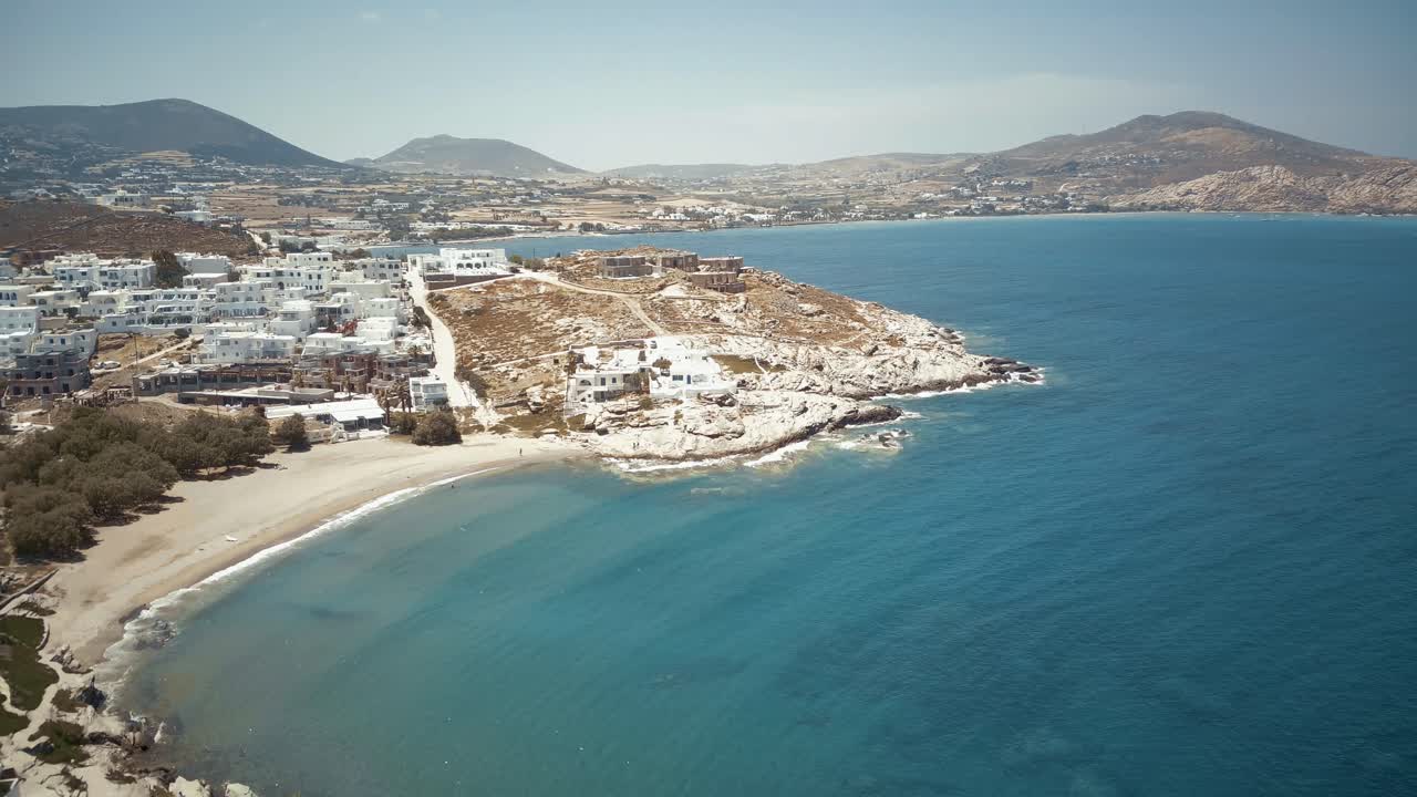 vista aérea de naousa paros